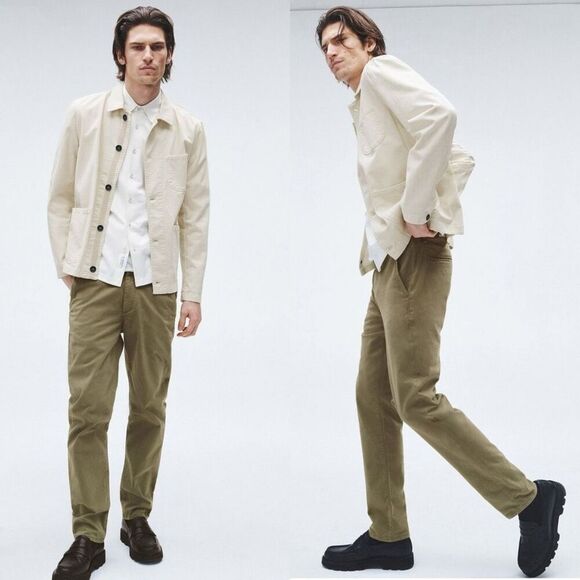 Rag & Bone Men’s Fit 2 Stretch Twill Chino Pants in Pale Army size 28 Mid Rise - Picture 1 of 9